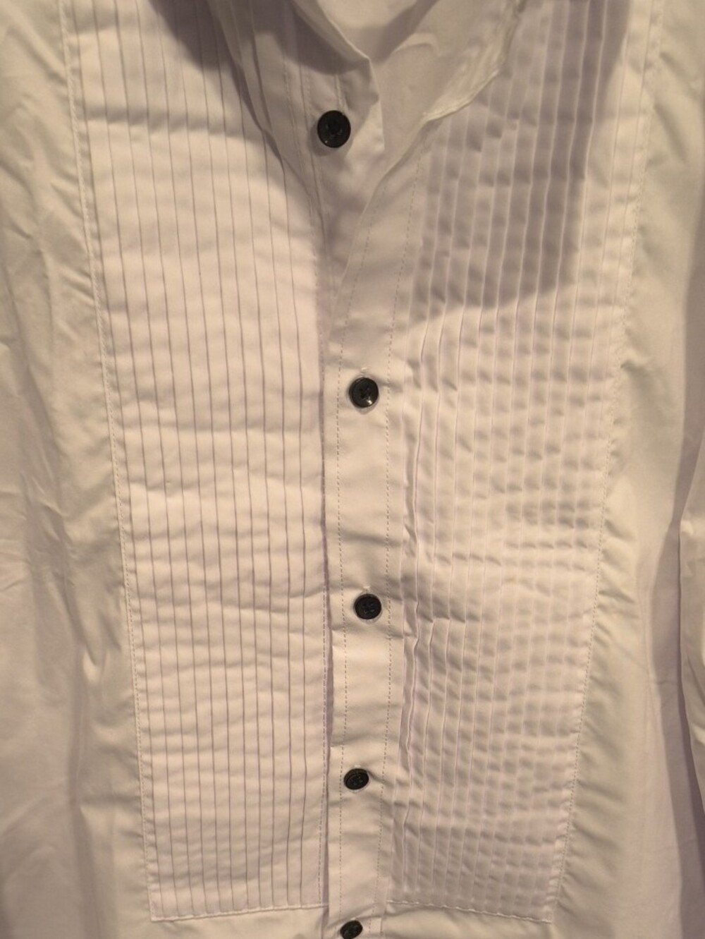 Tuxedo White Pleated Dress Shirt for Men XL 17/17 1/2 - Picture 3 of 8
